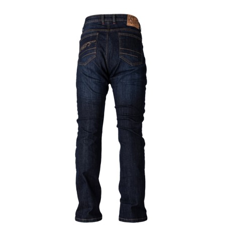 Pantalón textil reforzado con aramida RST Straight Leg 2 CE hombre (pernera corta) - Azul oscuro