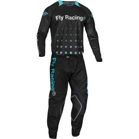 Pantalón FLY RACING Evolution DST S.E. Strobe - Negro / Electric Blue
