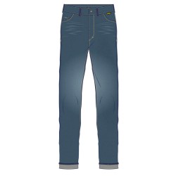 Pantalón textil reforzado con aramida RST Tapered-Fit CE hombre (pernera corta) - Azul