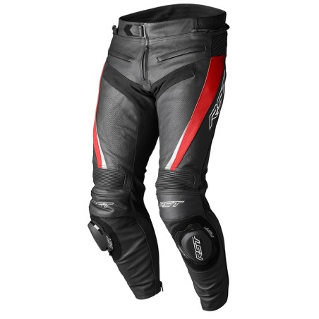 Pantalón de cuero RST TracTech Evo 5 CE hombre - Rojo / Negro / Blanco