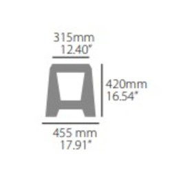 Caballete off road POLISPORT 420mm 2