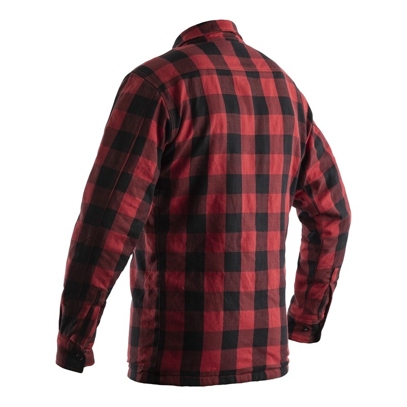 Chaqueta textil reforzada con aramida RST Lumberjack CE hombre - Rojo