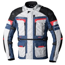 Chaqueta textil RST Pro Series Adventure-X CE hombre - Plata / Azul / Rojo