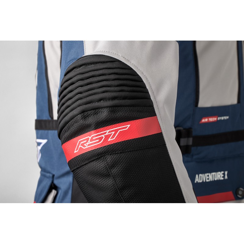 Chaqueta textil RST Pro Series Adventure-X CE hombre - Plata / Azul / Rojo