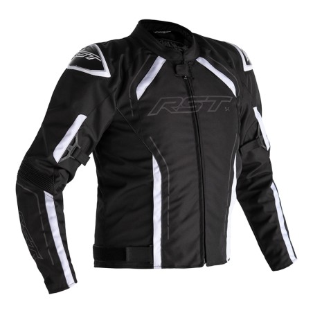 Chaqueta (Textil) RST S-1 Negro/Negro/Blanco, 56 EU/Talla XL