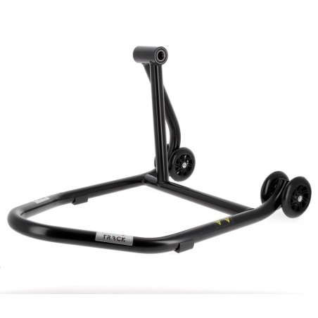 Caballete monobrazo izquierdo BIHR Home Track color negro mate y ruedas negras