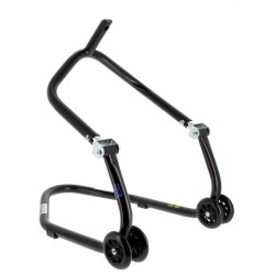 Caballete delantero al chasis BIHR Home Track color negro mate y ruedas negras