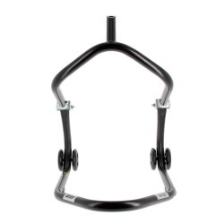 Caballete delantero al chasis BIHR Home Track color negro mate y ruedas negras 2