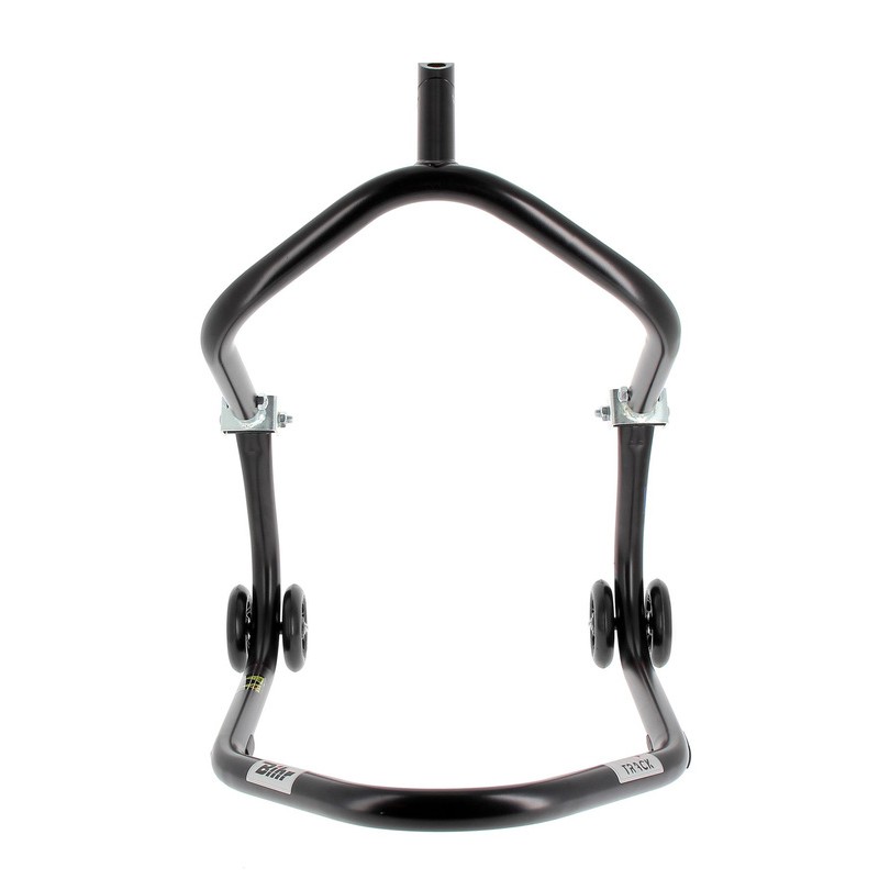 Caballete delantero al chasis BIHR Home Track color negro mate y ruedas negras