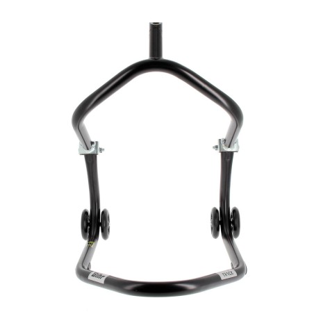 Caballete delantero al chasis BIHR Home Track color negro mate y ruedas negras