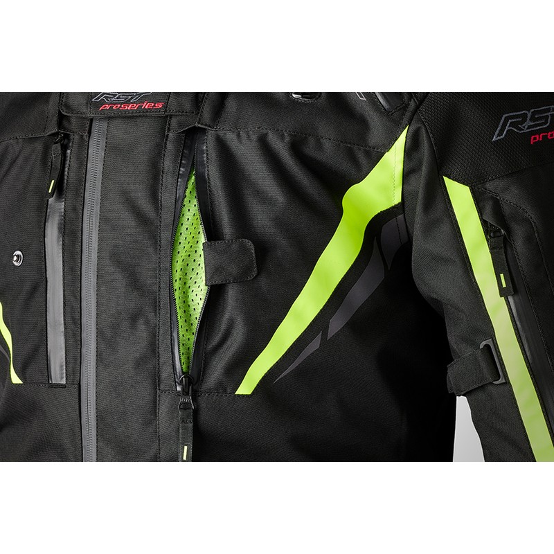 Chaqueta textil RST Pro Series Paragon 7 CE hombre - Negro / Amarillo Flúor