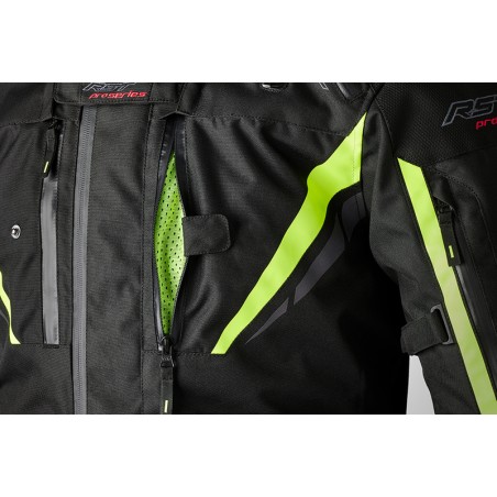 Chaqueta textil RST Pro Series Paragon 7 CE hombre - Negro / Amarillo Flúor
