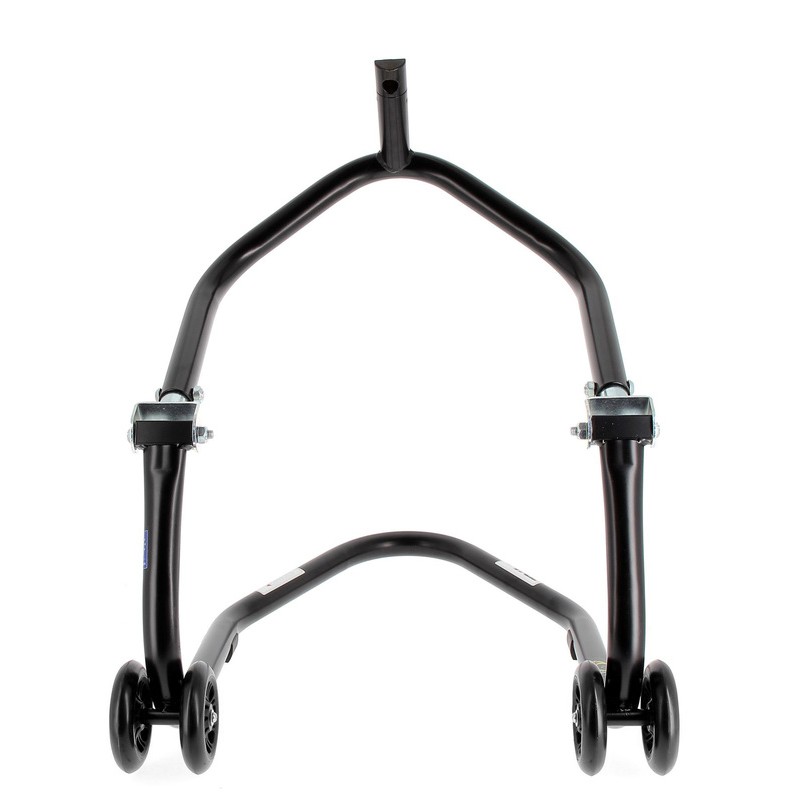 Caballete delantero al chasis BIHR Home Track color negro mate y ruedas negras