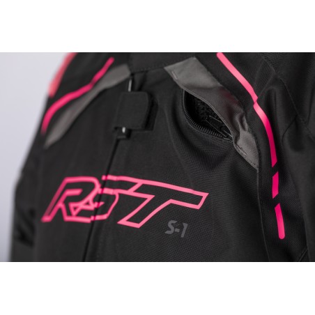 Chaqueta Textil (Mujer) RST S-1 CE Rosa Flúor, Talla 18/2XL