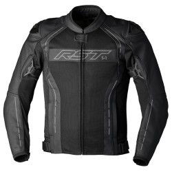 Chaqueta de cuero RST S-1 Mesh CE hombre - Negro
