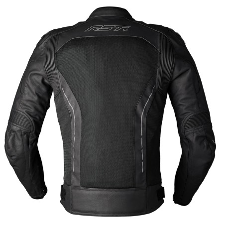 Chaqueta de cuero RST S-1 Mesh CE hombre - Negro