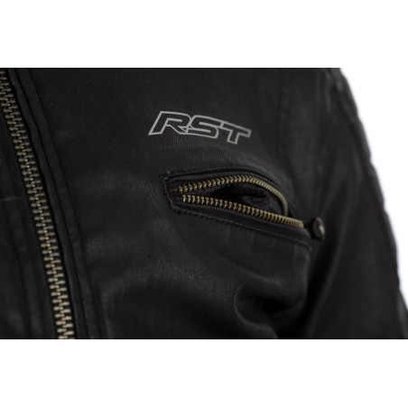 Chaqueta textil reforzada con aramida RST Brixton CE mujer - Negro