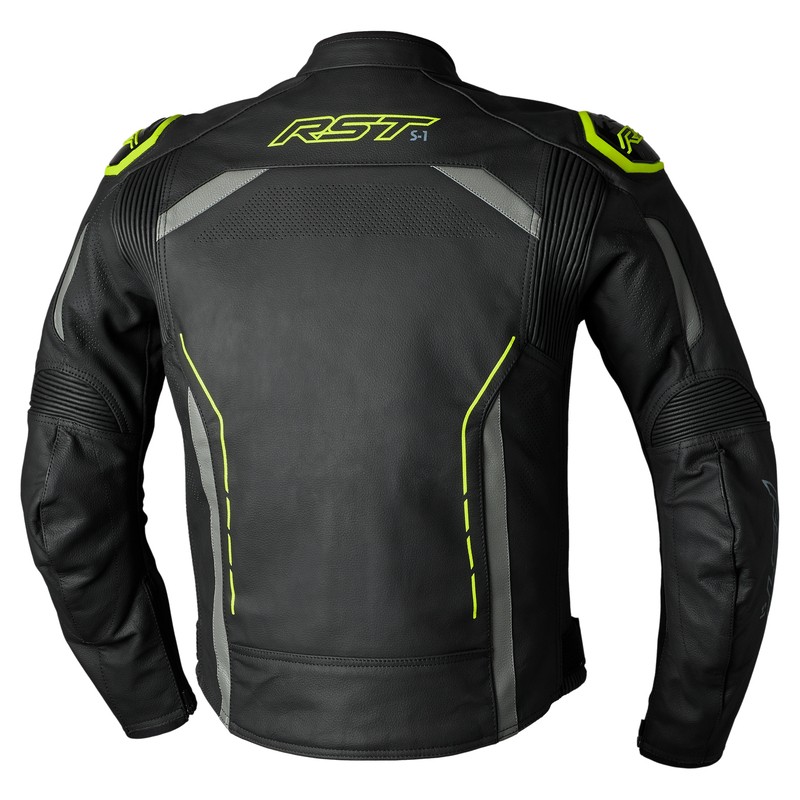 Chaqueta RST S1 cuero hombre - Amarillo  Flúor