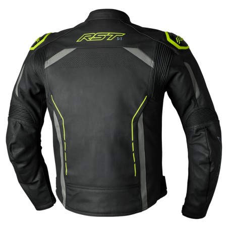 Chaqueta RST S1 cuero hombre - Amarillo  Flúor