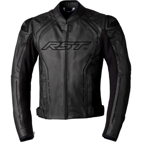 Chaqueta RST S1 cuero hombre - negro