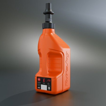 Garrafa de gasolina TUFF JUG naranja con tapón Ripper G3 - 2,5G/10L