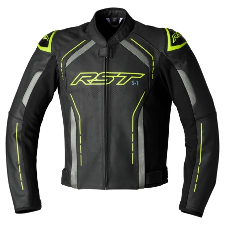 Chaqueta RST S1 cuero hombre - Amarillo  Flúor