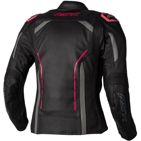 Chaqueta de Piel (Mujer) RST S-1 CE Rosa Flúor, Talla 18/2XL