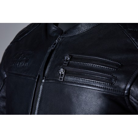 Chaqueta RST Hillberry2 cuero CE hombre - Negro