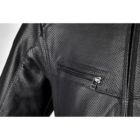 Chaqueta de cuero RST Roadster Air CE hombre - Negro