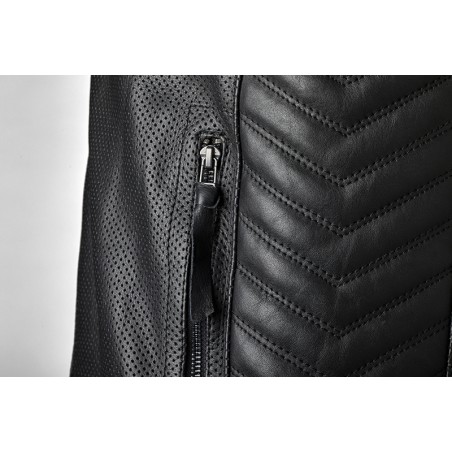 Chaqueta de cuero RST Roadster Air CE hombre - Negro