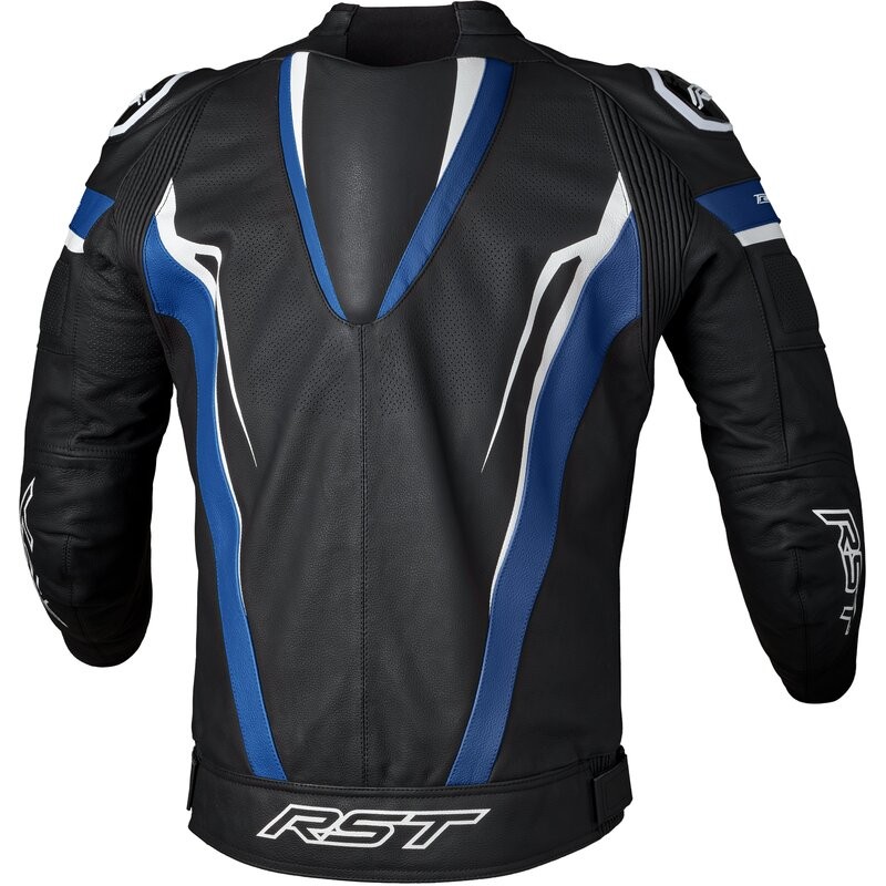 Chaqueta de cuero RST TracTech Evo 5 CE hombre - Azul / Negro / Blanco