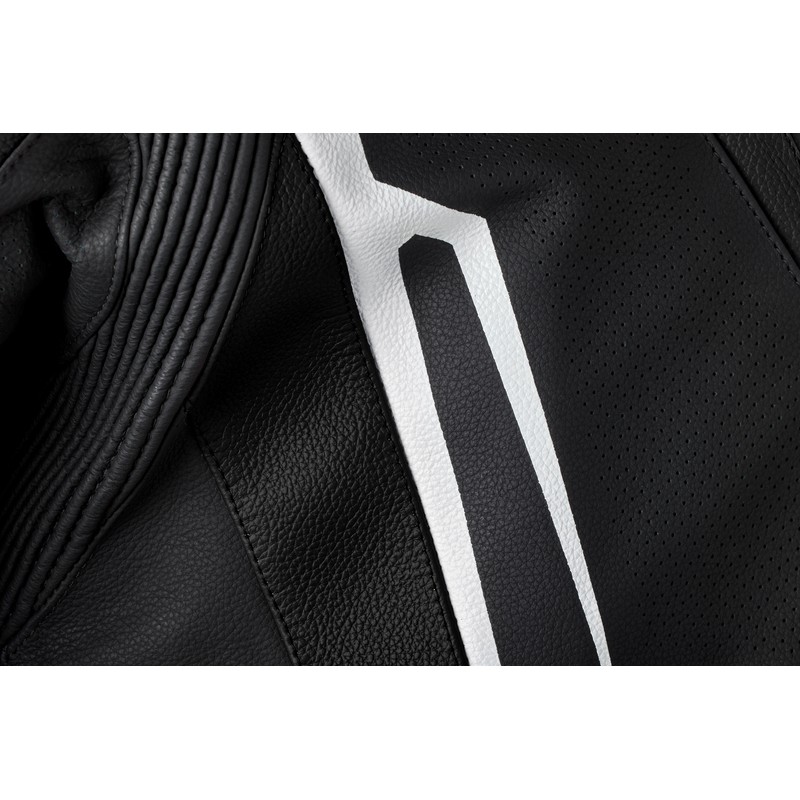 Chaqueta de cuero RST TracTech Evo 5 CE hombre - Negro / Blanco / Negro
