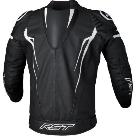 Chaqueta de cuero RST TracTech Evo 5 CE hombre - Negro / Blanco / Negro