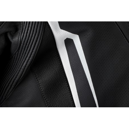 Chaqueta de cuero RST TracTech Evo 5 CE hombre - Negro / Blanco / Negro