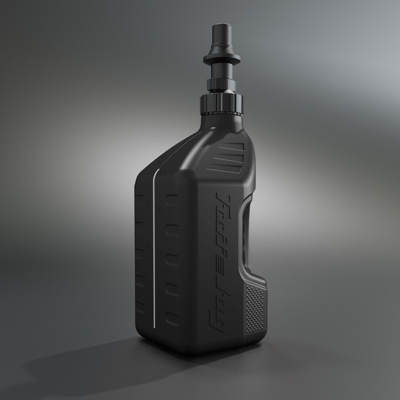 Garrafa de gasolina TUFF JUG negro con tapón Ripper G3 - 2,5G/10L