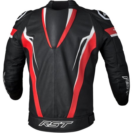 Chaqueta de cuero RST TracTech Evo 5 CE hombre - Rojo / Negro / Blanco