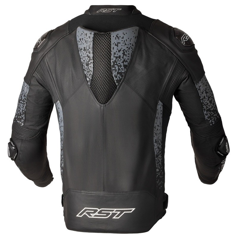 Chaqueta de cuero RST Pro Series Supersport-K CE hombre - Negro / Gris
