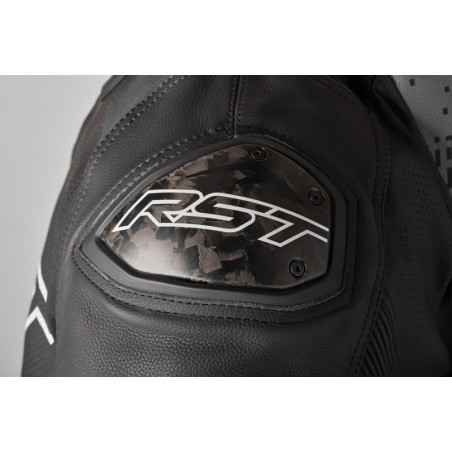 Chaqueta de cuero RST Pro Series Supersport-K CE hombre - Negro / Gris