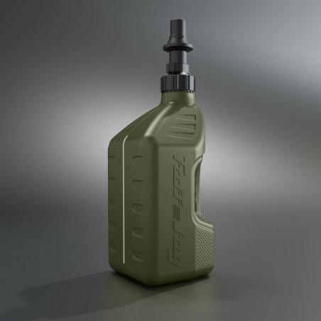 Garrafa de gasolina TUFF JUG verde bosque con tapón Ripper G3 - 2,5G/10L