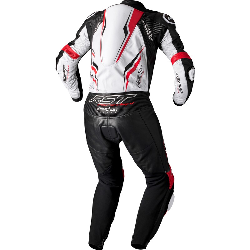 Mono de piel RST V4.1 Evo Kangaroo Airbag CE hombre - Bianco/Rojo/Negro