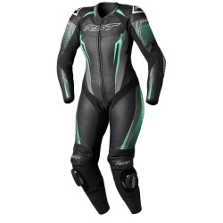 Mono de piel RST TracTech Evo 5 CE mujer - Negro / Aqua / Gris