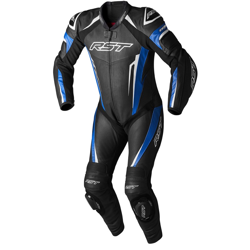 Mono de piel RST TracTech Evo 5 CE hombre - Azul / Negro / Blanco