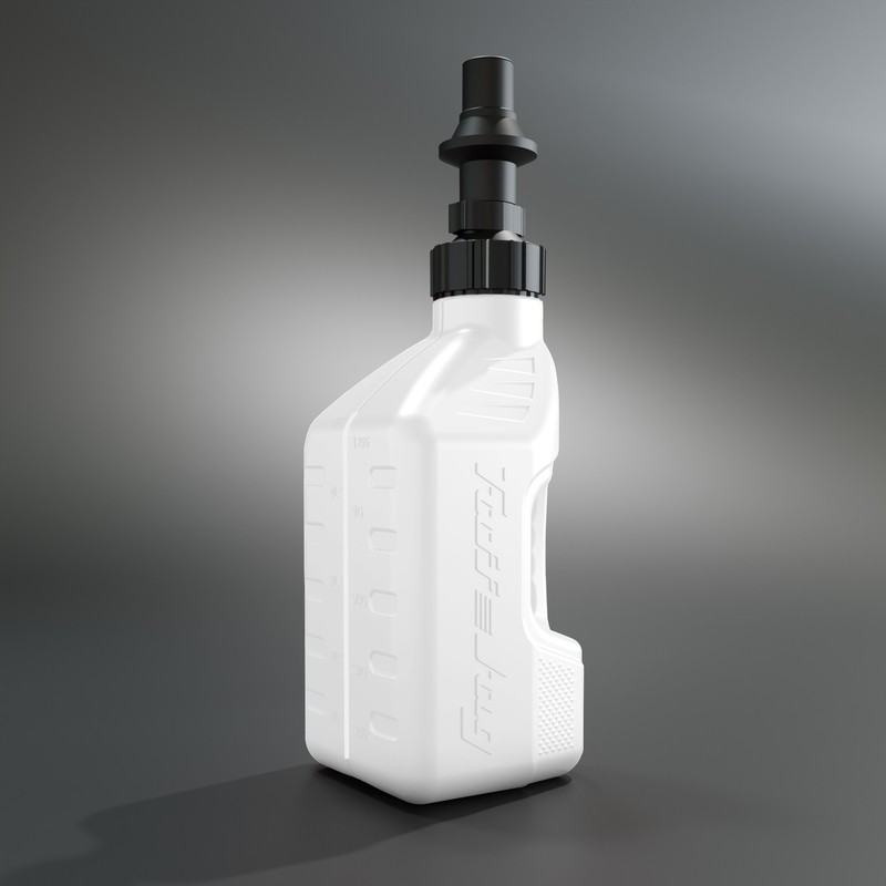 Garrafa de gasolina TUFF JUG blanco con tapón Ripper G3 - 1,25G/5L