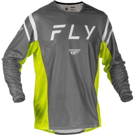 Camiseta FLY RACING Kinetic Mesh - Gris / Amarillo