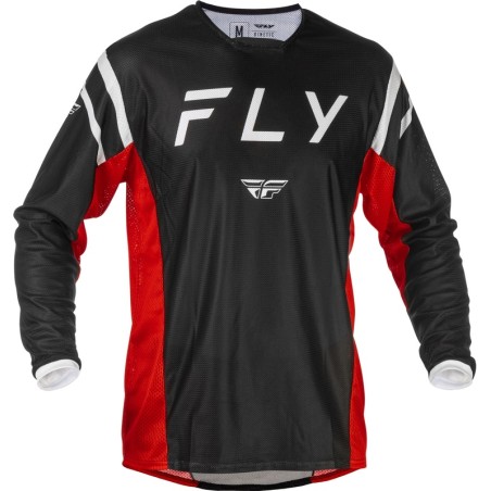 Camiseta FLY RACING Kinetic Mesh - Negro / Rojo