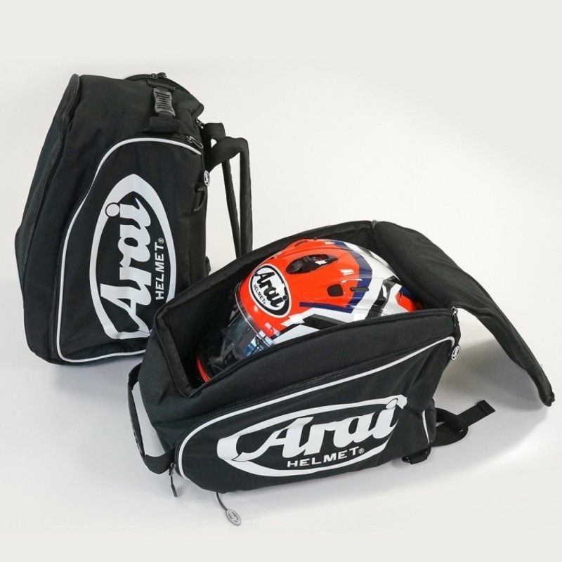 Mochila textil para cascos ARAI - Negro