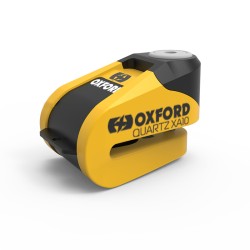 Candado de disco con alarma OXFORD XA10 - Ø10mm amarillo / negro