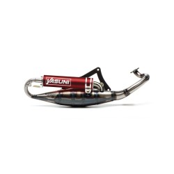 Escape completo YASUNI R (silenciador rojo) - Derbi / Peugeot Motor Morini