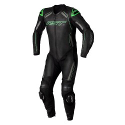 Mono de Piel (Hombre) RST S-1 CE Verde Flúor, Talla EU54/L
