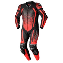 Mono de piel RST Pro Series Evo Airbag CE hombre - Rojo Flúor / Negro 2